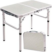 Redswing Small Folding Table Portable 2 Feet, Small Foldable Table Adjus... - £48.54 GBP