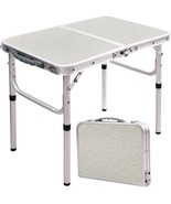 Redswing Small Folding Table Portable 2 Feet, Small Foldable Table Adjus... - £48.76 GBP