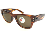 Ray-Ban Sunglasses RB0840S-F MEGA WAYFARER 954/57 Tortoise Frames Polari... - £132.38 GBP