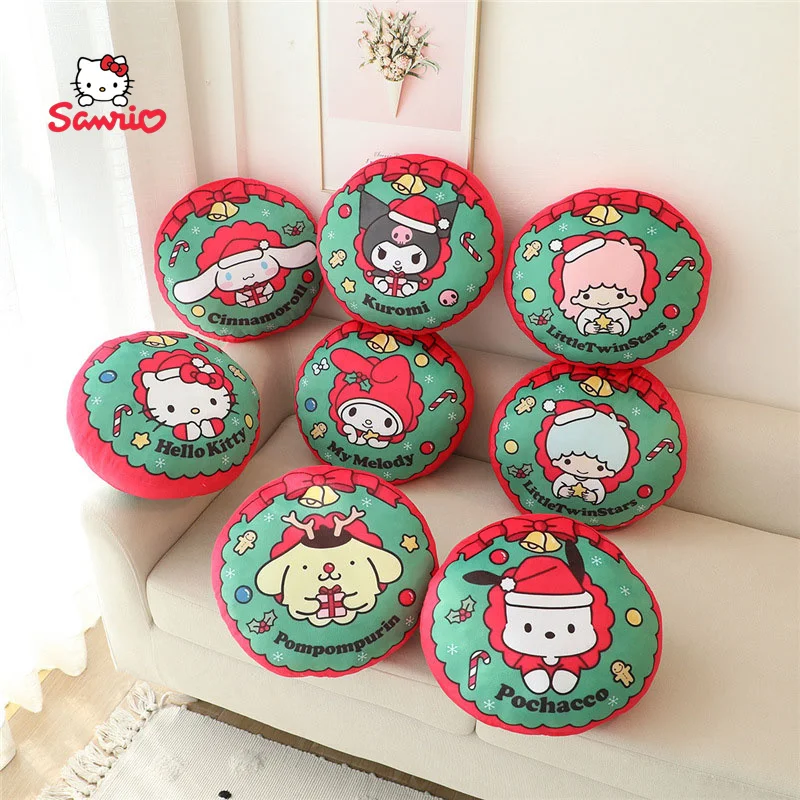 Christmas Kawaii Sanrio Pochacco Hello Kitty Kuromi Anime Sofa Pillow Cushion - £15.33 GBP