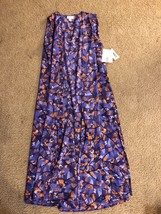 LulaRoe Joy Duster Sleeveless S Small New with Tags - Feathers Fall colors - $9.49