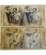 Antique Stereoscope Stereoscopic Card Melander &amp; Bro. Chicago #157-58 Se... - $38.12 CAD