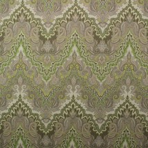 WAVERLY PAISLEY VERSE MINERAL GREEN DRAPERY FURNITURE FABRIC BY THE YARD... - £7.78 GBP