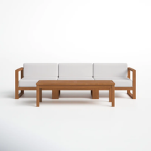 Modway Cambridge Outdoor Patio Teak Wood 4-Piece Furniture Set - £2,664.22 GBP
