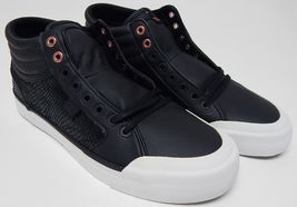 DC Evan Hi SE Size 11 M EU 43 Women&#39;s Leather Skateboard Shoes Black ADJ... - $39.24 CAD