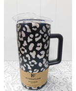 New Cold Hydraflow 64 oz 2 Liter Stainless Steel LEOPARD Pitcher Lid Travel - $29.65