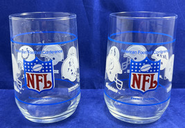 NFL AFC Eastern Division Lot Of 2 Vintage Glasses *Pre-Owned* - $13.91