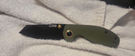 CJRB More Maileah Folding Knife 3&quot; AR-RPM9 Steel Tanto Blade Green G10 H... - $41.99