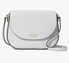 Kate Spade Leila Mini Flap Crossbody Quill Grey Leather WLR00396 Gray NWT FS - $93.05