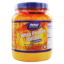 NOW Foods Whey Protein Isolate 100% Pure Natural Unflavored, 1.2 lbs. - $27.99