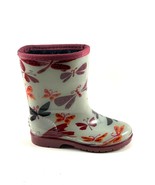 Henry Ferrera K- Butterfly Beige/ Pink Girls Fleece Rain Boots - £21.46 GBP