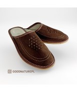 Men&#39;s leather slippers PS10\High-quality Handmade Home Shoes\Comfortable  - $28.00