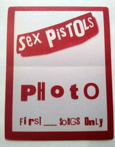 Sex Pistols Punk Rock Music Backstage Pass Original 1996 Reunion Concert Tour - $60.56