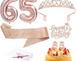 65Th Birthday Decorations Gifts for Women Birthday Party Favors Includin... - £13.82 GBP