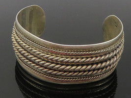 Post Bell Trading 925 Sterling Silver - Vintage Twist Cuff Bracelet - BT4513 - £154.60 GBP