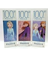 Lot(3) Disney FROZEN 2 100 Piece Jigsaw Puzzles Movie Elsa Anna Christma... - $23.00 CAD