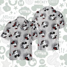 Mickey Mouse And Minnie Steamboat Willie Disney Cartoon Themed Hawaiian Shirt - £8.20 GBP+