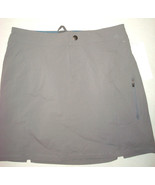 Womens New 8 NWT Columbia Gray Skort Skirt Shorts Zip Pockets UPF 50 Jus... - £69.33 GBP