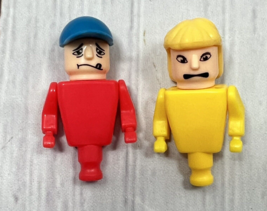 Knex Hometown Carnival Replacement People Riders Figures Red Yellow Lot of 2 - £7.98 GBP