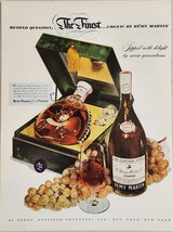 1950 Print Ad Remy Martin Fine Champagne Cognac In Nice Gift Set Box - £15.72 GBP