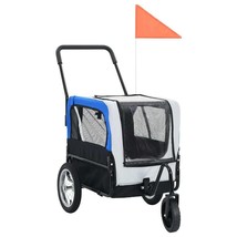  Pet Bike Trailer Grey and Blue Oxford fabric and Steel 20.9 lb - $239.33 CAD