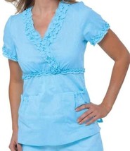 Koi Scrub Top Ice Blue &quot;Amelia&quot; Medium NWT - $22.99