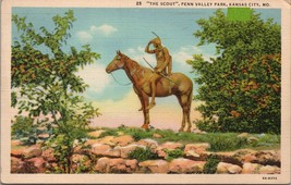 The Scout Penn Valley Park Kansas City MO Postcard PC570 - £3.92 GBP