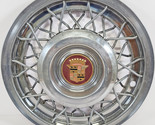 ONE Single Vintage 1950-1955 Cadillac 15&quot; Wire Hubcap / Wheel Cover USED - $249.99