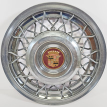 ONE Single Vintage 1950-1955 Cadillac 15&quot; Wire Hubcap / Wheel Cover USED - £196.64 GBP