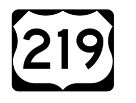 US Route 219 Sticker R2149 Highway Sign Road Sign - $1.45+