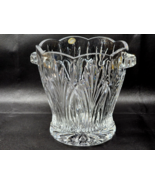 Vintage Czech BOHEMIA CRYSTAL Diamond Cut Ice Bucket With Tongs - OVER 2... - $682.99 MXN