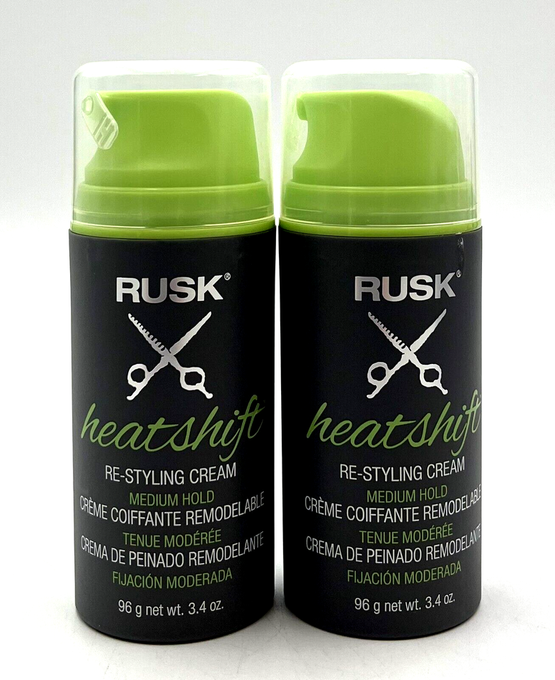Rusk Heatshift Re-Styling Cream Medium Hold 3.4 oz-2 Pack - $21.73