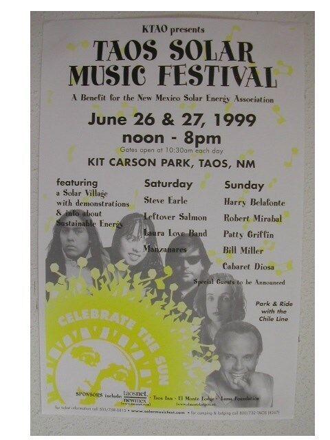 Patty Griffin Harry Belafonte Steve Earle Concert Poster-
show original ... - $8.91