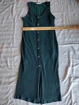 Lush Women Hunter Green Dress Decorative Buttons Size Small EUC - €12,03 EUR