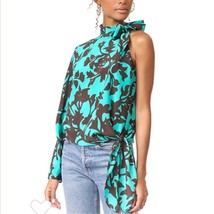 Diane Von Furstenberg Silk One Shoulder Halter Blouse * Medium - $31.93