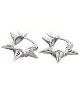 Anyco Earrings Buckle Punk Minimalist Rivets Ear Buckle Women Men Hip Hop Rock 