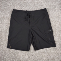 Jag Boardshorts Men Med 34 Black Cargo Hybrid Beach Surf Swim Shorts - $13.99