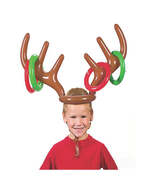 Christmas Game Inflatable Reindeer Antler Hat Ring Toss Christmas Gift - $284.09 MXN+
