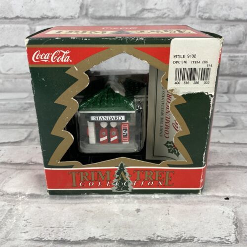 Primary image for COCA COLA TRIM A TREE COLLECTION 1930's Service Station New With Box Damage
