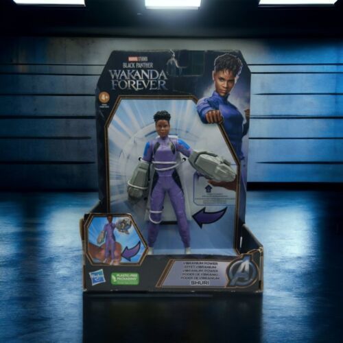 Vibranium Power SHURI 6&quot; Black Panther Wakanda Forever Action Figure Mar... - $11.63