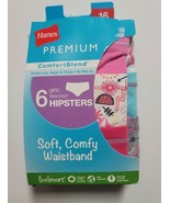 HANES PREMIUM COMFORTBLEND SIZE 16 GIRLS HIPSTERS, 6 COUNT, NIP - £7.41 GBP