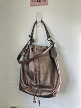 Coach Madison Marielle Drawstring Purse, Black Pebbled Leather  17016 - $75.00