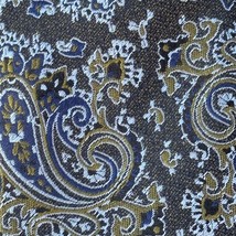 Joseph Abboud 100% Silk Paisley Tie Blue Black Regular Fit Necktie 59 x ... - $18.80