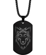 HAQUIL Wolf Necklace, Viking Tribal Wolf Head Pendant, Wolf Jewelry Gift... - $31.99 CAD