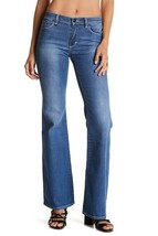 New Nordstrom Womens Size 27 4 NEUW Kick Flare Blue Denim Jeans $179 retail! - £23.49 GBP