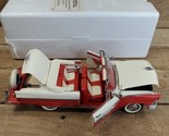 Danbury Mint 1956 Ford Fairlane Sunliner Convertible 1/24 Diecast Red &amp; ... - £35.68 GBP