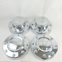 BLEM Fits 2011-2018 Ram 3500 Dually 4pc Chrome Front Rear 8 Lug Center Caps - $29.67