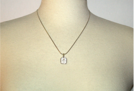 Italy 925 Sterling Silver Necklace with MJI Signed Saint Christopher Pendant - £42.68 GBP