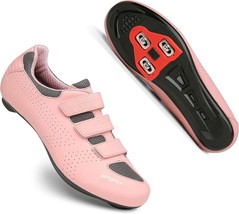 Honosuker Mens Womens Indoor Cycling Shoes Compatibility With Peloton Look - $69.99