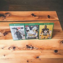 Xbox One Lot of 3 Games Naruto Shippuden Storm 4, NFL Madden 19, &amp; NBA2K19 VGUC - £22.97 GBP